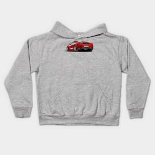 Fast Red Car Kids Hoodie